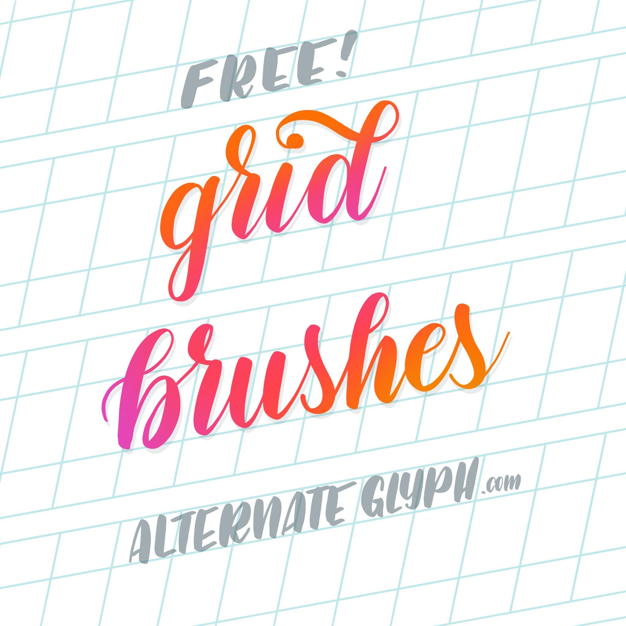 free procreate grid brushes